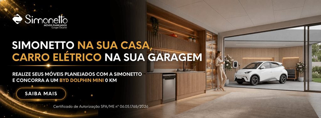 Campanha Simonetto: faça seus móveis planejados e concorra a um BYD Dolphin Mini 0km